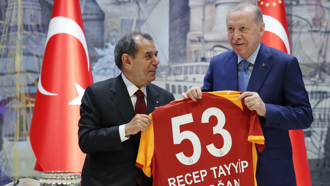 Cumhurbaşkanı Erdoğan, şampiyon Galatasaray'ı kabul etti