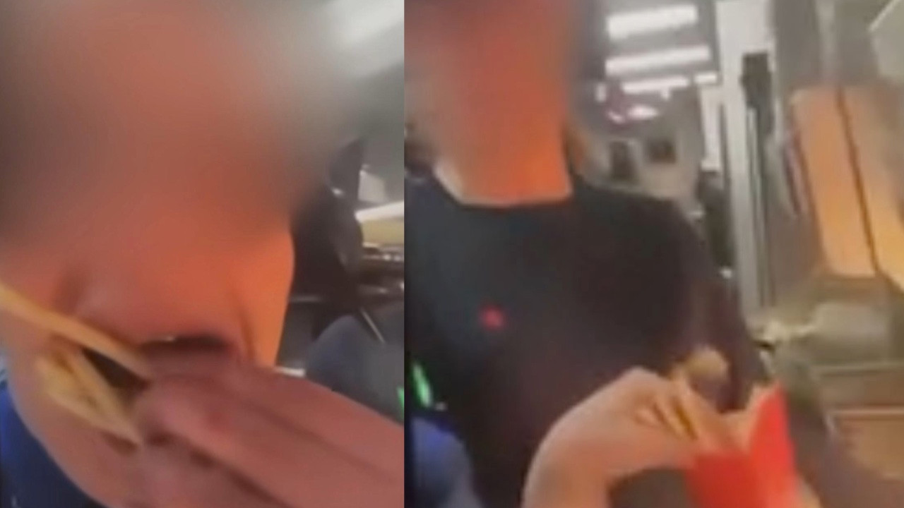 Fast food zincirinde rezalet: Patatesleri ağzından çıkarıp müşteriye verdi