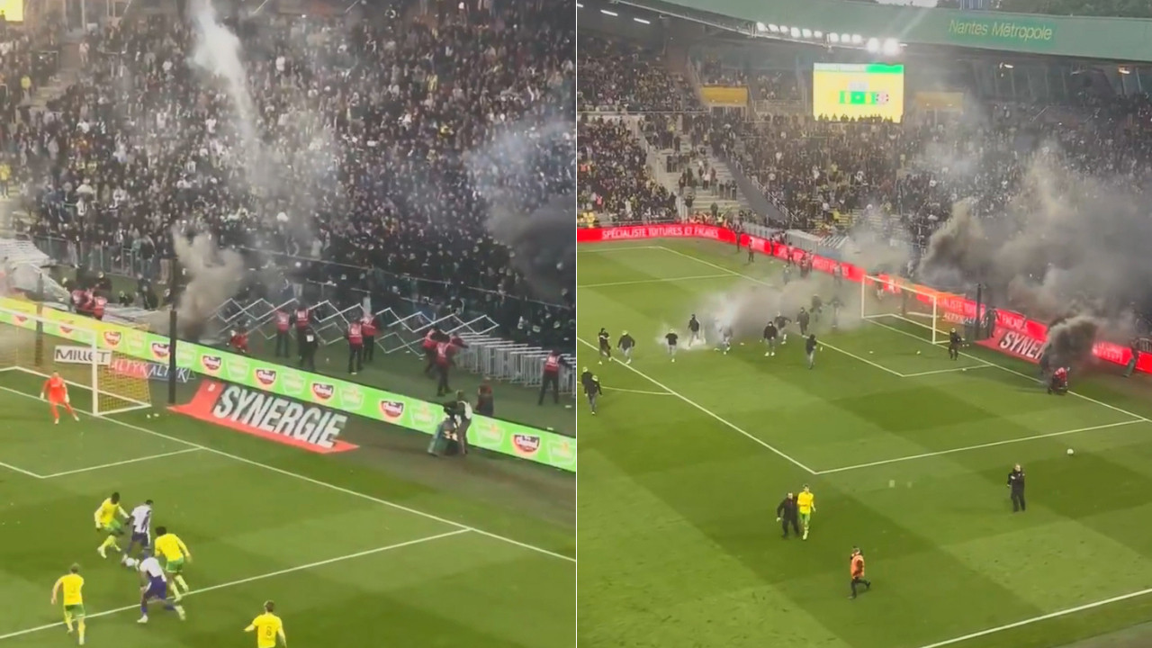 Fransa'da olaylı gece: Nantes-Toulouse maçı 22. dakikada tatil edildi
