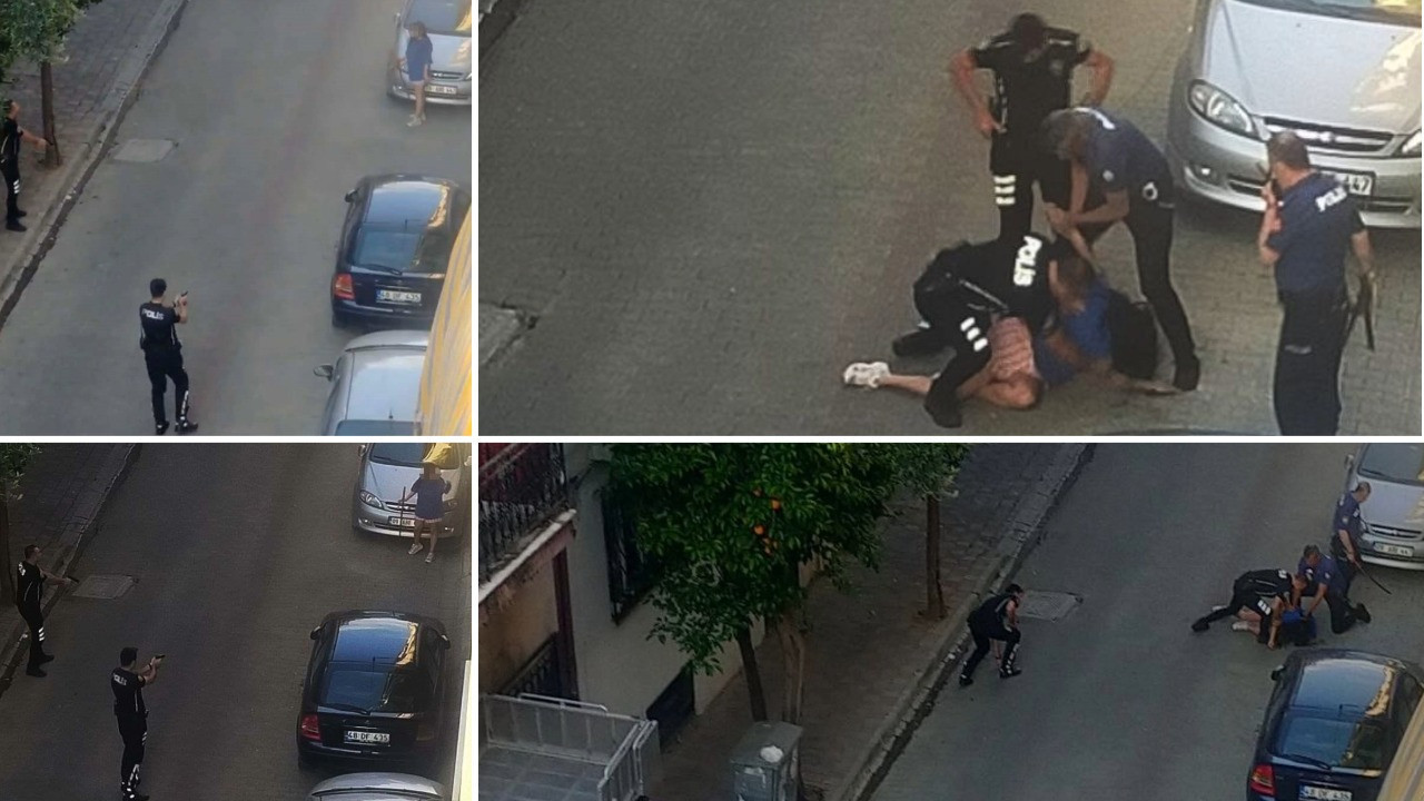 Samuray kılıcıyla sokağa çıkan genç kız korku saçtı