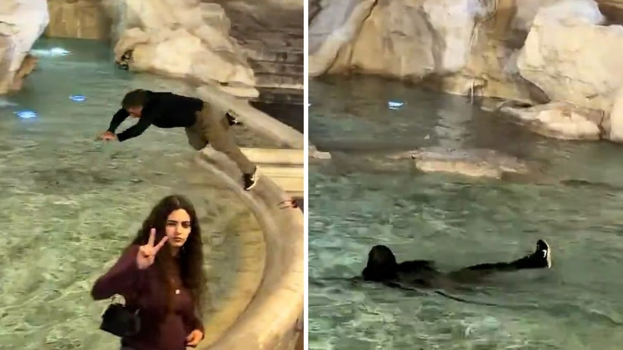 Tarihi çeşmeye atladı, 26 bin TL ceza yedi