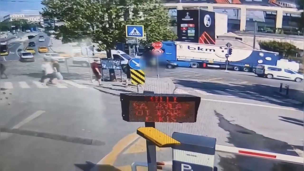 Dolmabahçe'de feci kaza: Polis, beyin kanaması geçirdi