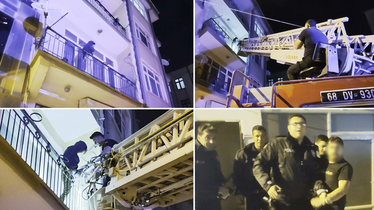 Eski sevgilisi evi bastı çocuğunu bırakıp balkondan atladı