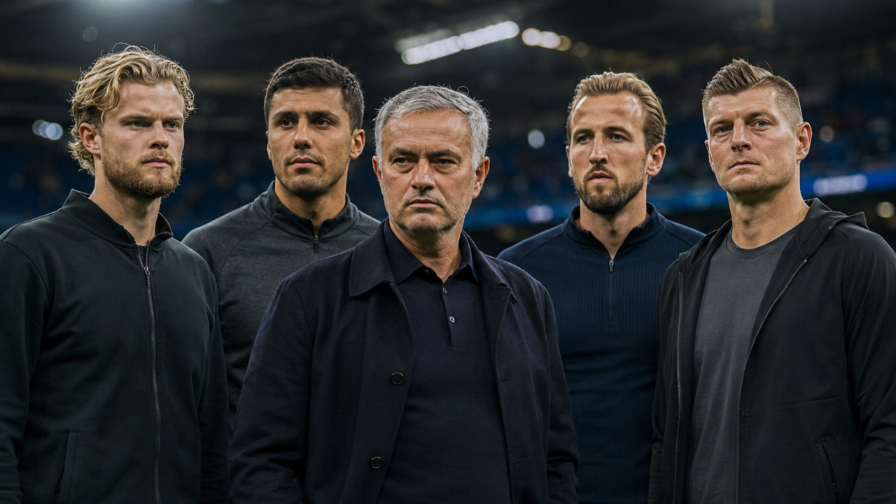 Mourinho, Real Madrid'e 3 bomba transferle geliyor: Hjulmand, Rodri ve Harry Kane!