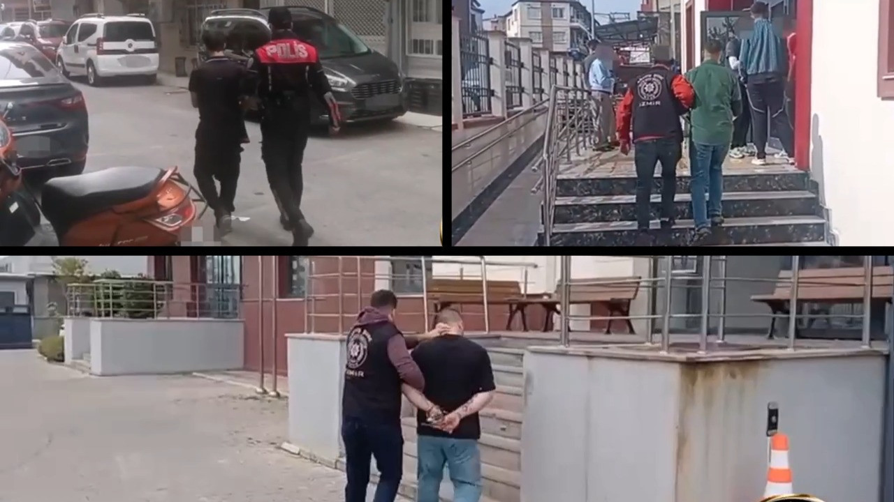 İzmir genelinde eş zamanlı operasyon: 157 gözaltı
