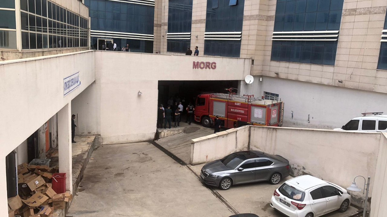 Siirt Eğitim ve Araştırma Hastanesi’nde korkutan yangın