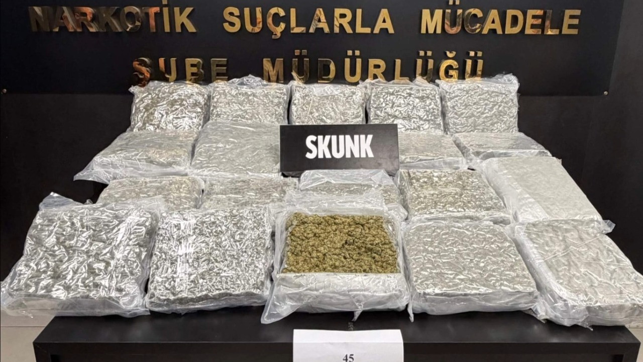 45 kilogram uyuşturucu ile yakalandı