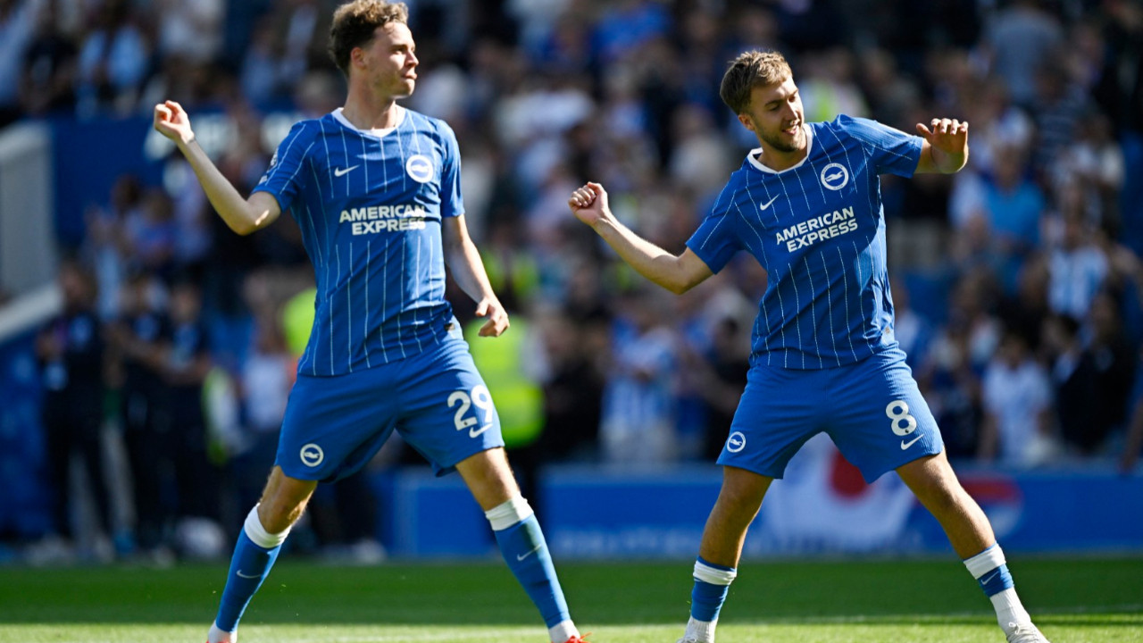Brighton, 10 kişilik Aston Villa'yı ilk yarıda dağıttı: 4-0