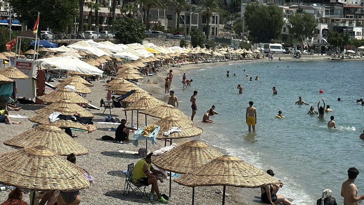 Bodrum'da hava sıcaklığı 40 dereceyi aştı
