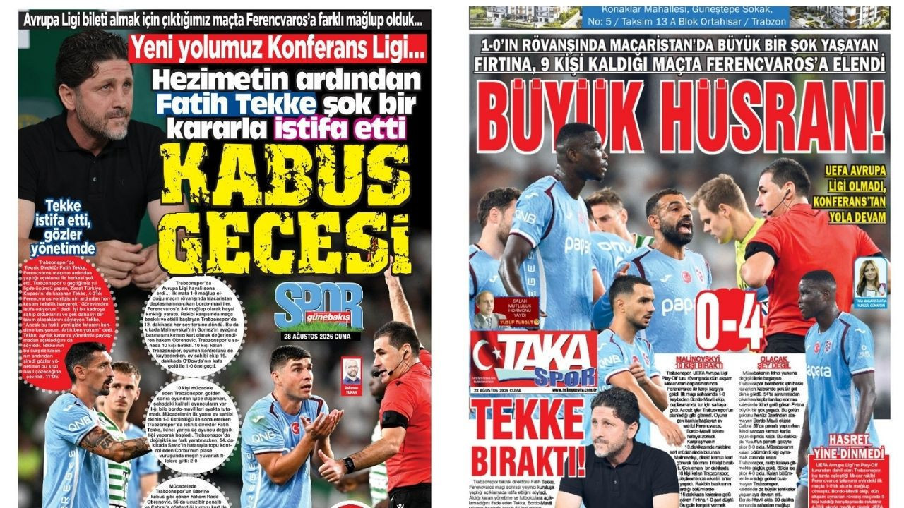 Ferencvaros hezimeti yerel basında: 'Kabus gecesi'