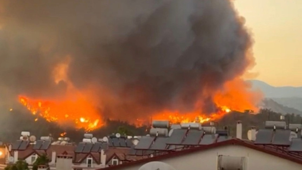 Fethiye'de orman yangını