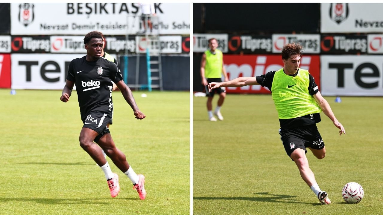 Beşiktaş'ın yenileri Poku ve Miretti sahada