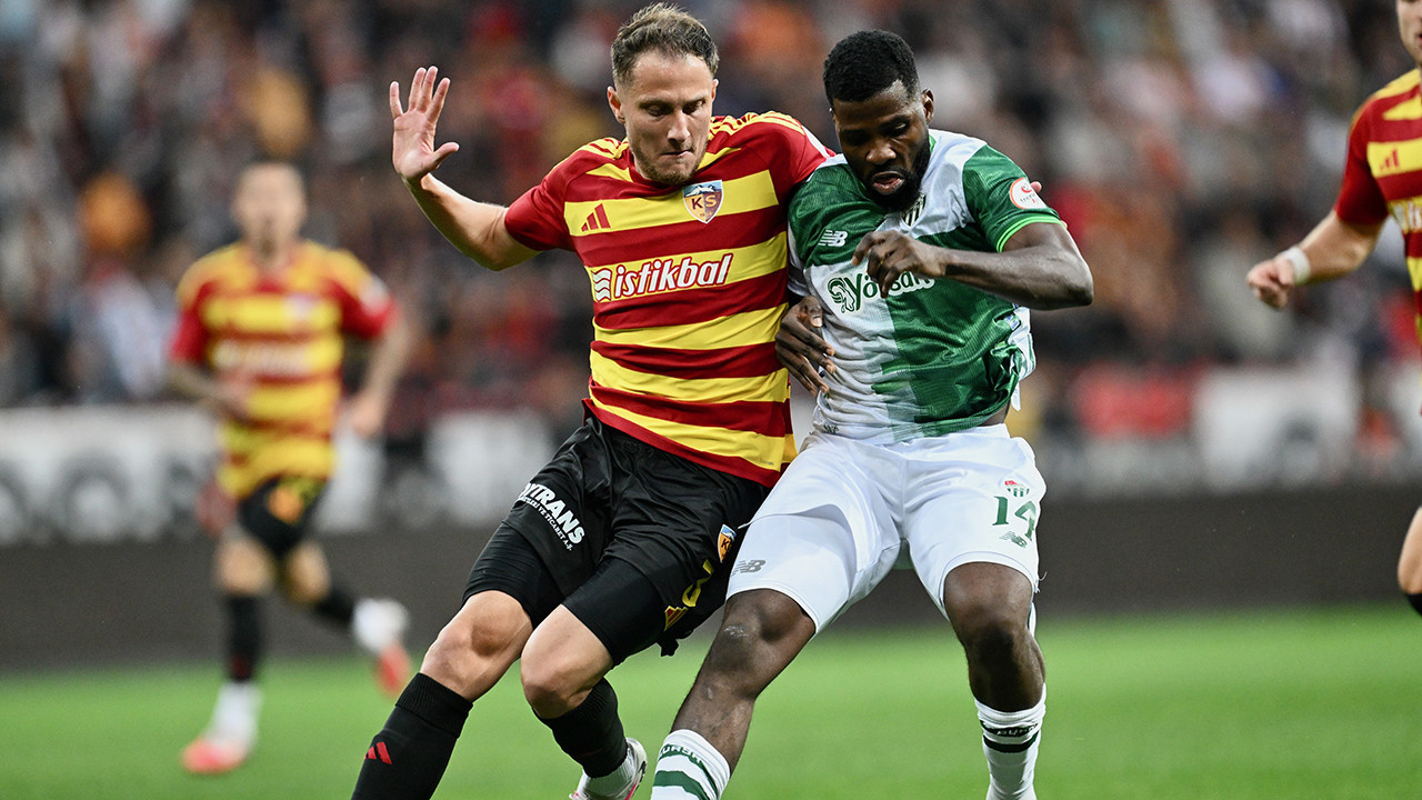 Bursaspor, Kayserispor'a ilk yenilgisini tattırdı: 1-2
