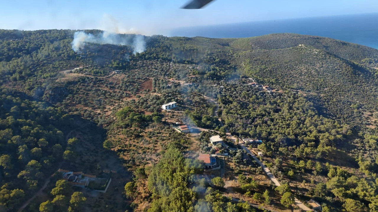Kaş'ta orman yangını