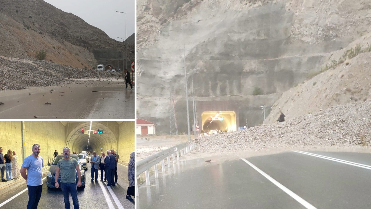 Sağanak nedeniyle trafiğe kapandı