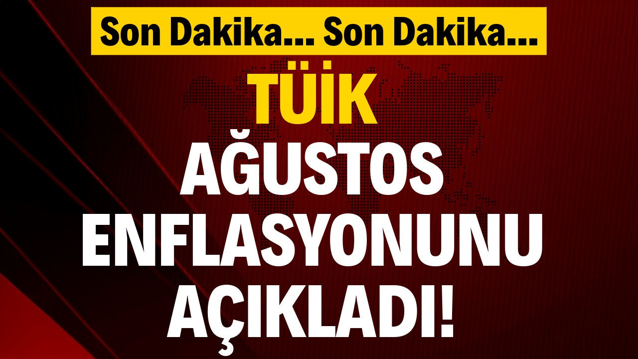 TÜİK ağustos enflasyon verilerini açıkladı