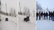 Her yerde onu arıyorlardı: Kardan sıkılıp yazlığa kaçmış