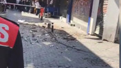 Deprem sırasında çatı döküldü