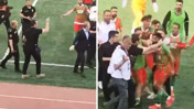 Polis amiri futbolcuya kafa attı: Amatör lig maçında ortalık karıştı