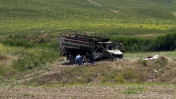 Baba-oğlun yanmış cesetleri kamyonetten çıktı