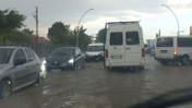 Malatya'da yollar göle döndü
