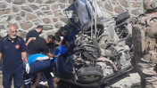 Tunceli'de feci kaza