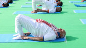 Modi'den yoga şov: Guinness rekoru denemesi