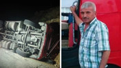 Kontrolden çıkan TIR şarampole devrildi: Sürücü hayatını kaybetti