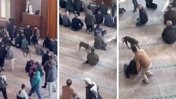 Cuma vaazı sırasında camiye pitbull girdi
