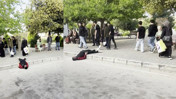 Sokak ortasında içler acısı manzara