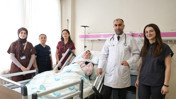 Göğsünden ameliyatla 7 kilo 750 gram kitle çıkarıldı