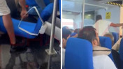Girne a&ccedil;ıklarında alabora olan geminin batmadan &ouml;nceki g&ouml;r&uuml;nt&uuml;leri ortaya &ccedil;ıktı