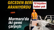 Silivri a&ccedil;ıklarında iki gemi &ccedil;arpıştı