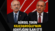 Gürsel Tekin, Kılıçdaroğlu'nun adaylığını ilan etti