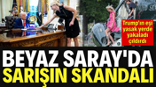 Beyaz Saray'da sarışın skandalı. Trump'ın eşi yasak yerde yakaladı