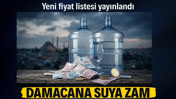 İstanbul'da damacana suya zam. İşte fiyat tarifesi