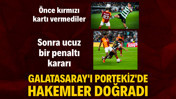 Galatasaray'ı Portekiz'de hakemler doğradı! Önce kırmızı kart, sonra penaltı