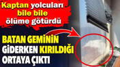 Gemi faciasında yeni g&ouml;r&uuml;nt&uuml;: Kızak kırılmasına rağmen hız kesmemiş