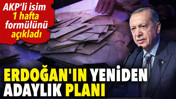 Erdoğan'ın yeniden adaylık planı. AKP'li isim 1 hafta form&uuml;l&uuml;n&uuml; a&ccedil;ıkladı