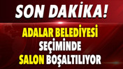 Adalar Belediyesi seçiminde salon boşaltıldı