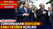 Fatih Erbakan cumhurbaşkanı adaylığını canlı yayında a&ccedil;ıkladı!