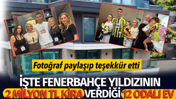 İşte Fenerbahçe yıldızının 2 milyon TL kira verdiği 12 odalı ev. Teşekkür etti
