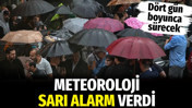 Meteoroloji sarı alarm verdi. D&ouml;rt g&uuml;n boyunca s&uuml;recek (27 Eyl&uuml;l 2026)