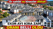 Ekim ayı kira zam oranı belli oldu