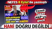 Hani doğru değildi! Cemil Tugay AKP&rsquo;ye ge&ccedil;ti. NEFES 8 Eyl&uuml;l&rsquo;de yazmıştı