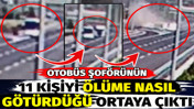 Otob&uuml;s şof&ouml;r&uuml;n&uuml;n 11 kişiyi &ouml;l&uuml;me nasıl g&ouml;t&uuml;rd&uuml;ğ&uuml; ortaya &ccedil;ıktı. Sapağı ka&ccedil;ırıp otobanda geri geri gidiyor