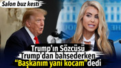 Trump&rsquo;ın S&ouml;zc&uuml;s&uuml; Trump&rsquo;dan bahsederken &ldquo;Başkanım yani kocam&rdquo; dedi. Salon buz kesti