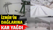 İzmir'in dağlarına kar yağdı