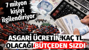 Asgari &uuml;cretin ka&ccedil; TL olacağı b&uuml;t&ccedil;eden sızdı. 17 milyon kişiyi ilgilendiriyor
