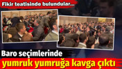 Baro se&ccedil;imlerinde yumruk yumruğa kavga &ccedil;ıktı